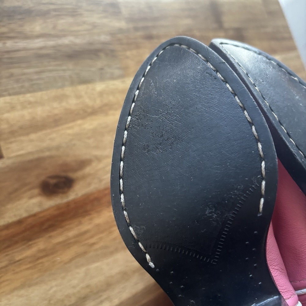 OLD WEST Pink Corona Leather Pull-On Cowboy Western Boots Toddler Girl Size 9.5D - Picture 11 of 16